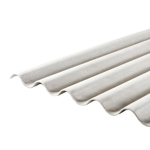 Corrugated roof panel on a white background