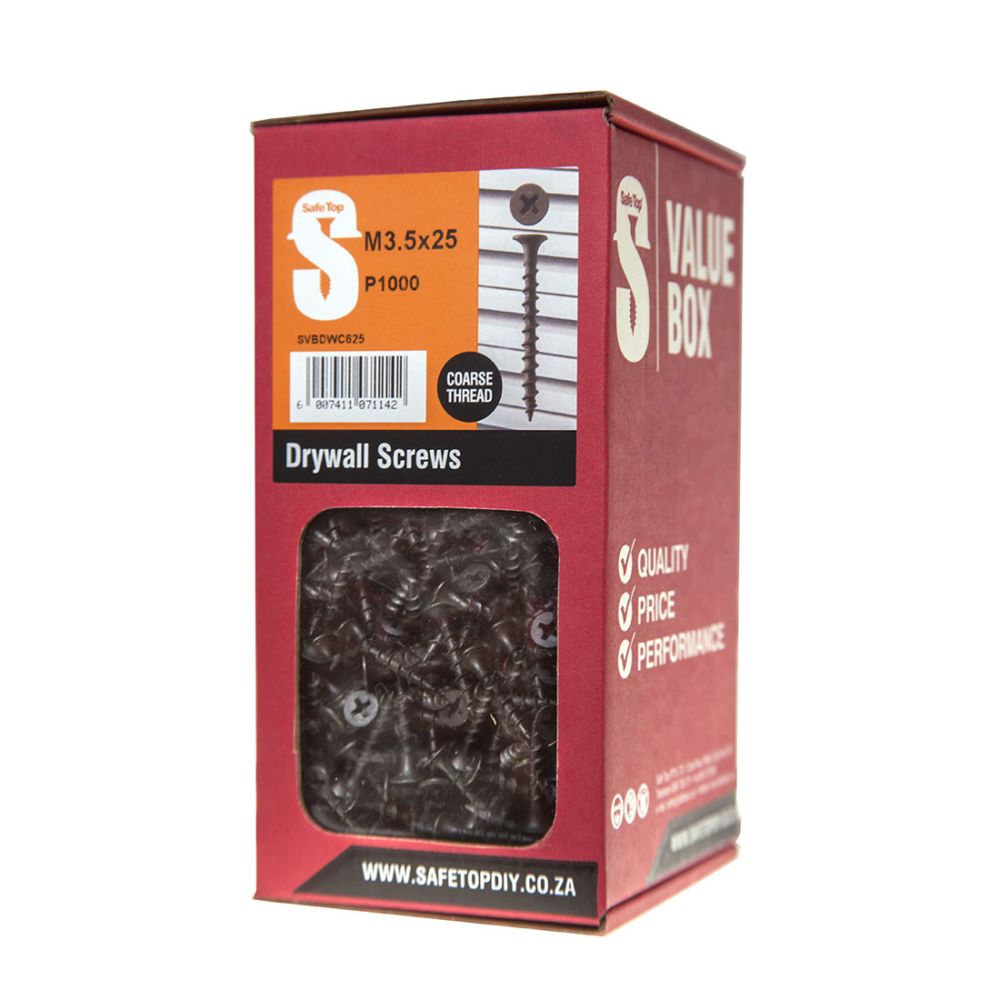 Drywall Screw 6 x 25 Coarse (1000 Units) - Product Image