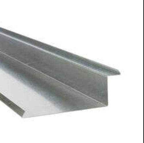 Metal angle iron on a white background