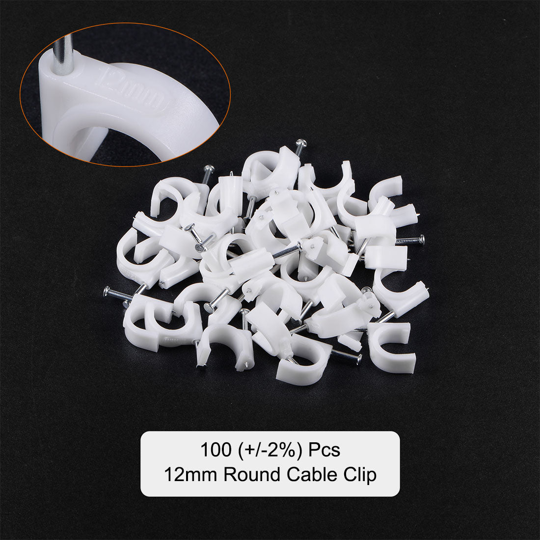 Aiyi Cable Clip Round 12mm Pack