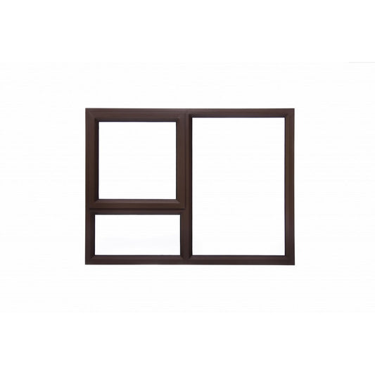 Aluminium Window Bronze 1200 × 900 – 28mm Clear Glass